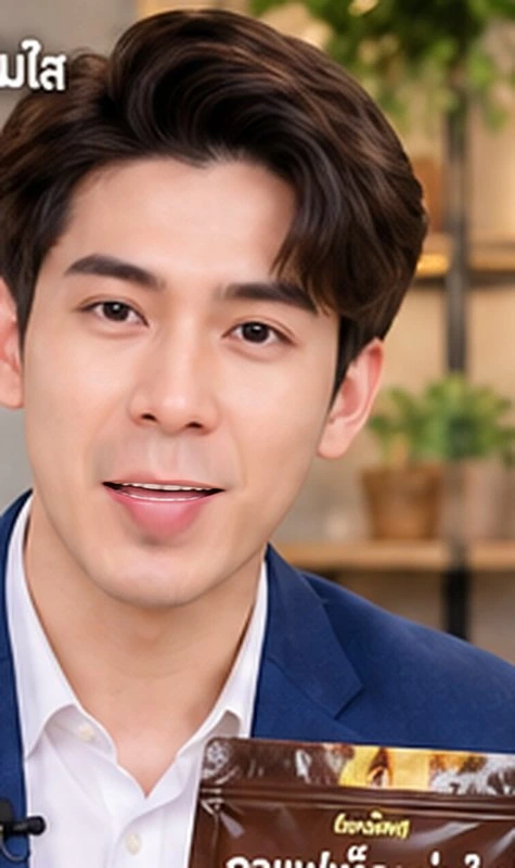 พิธีกรผู้ชายสร้างด้วย AI