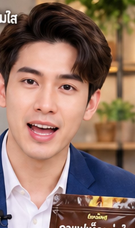 พิธีกรผู้ชายสร้างด้วย AI